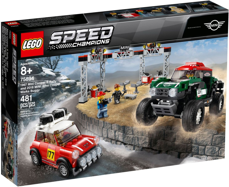 75894 1967 Mini Cooper S Rally and 2018 MINI John Cooper Works Buggy (Retired) LEGO Speed Champions product image 1,