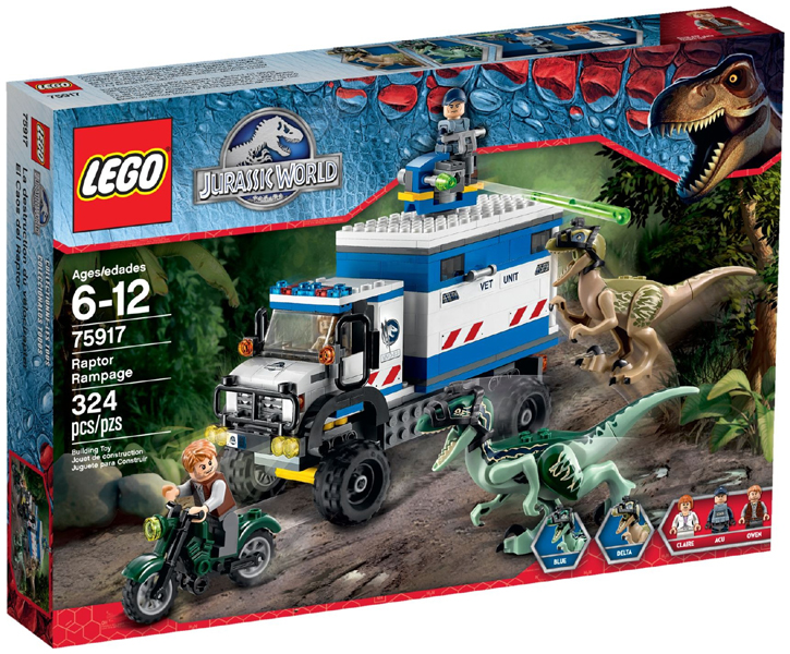 75917 Raptor Rampage (Retired) LEGO Jurassic World product image 1, provided for visual reference and product detail review