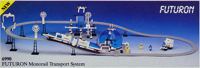 6990 Futuron Monorail Transport System (Retired) LEGO Space product image 2, provided for visual reference and product