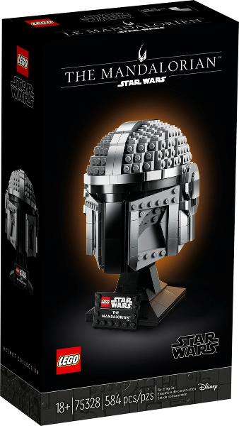 75328 The Mandalorian Helmet (Retired) LEGO Star Wars product image 1, provided for visual reference and product detail