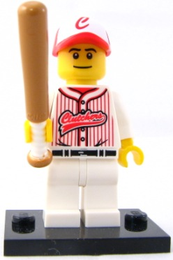 Baseball Player - Series 3 Collectible Minifigure (col03-16) product image 2, provided for visual reference and product