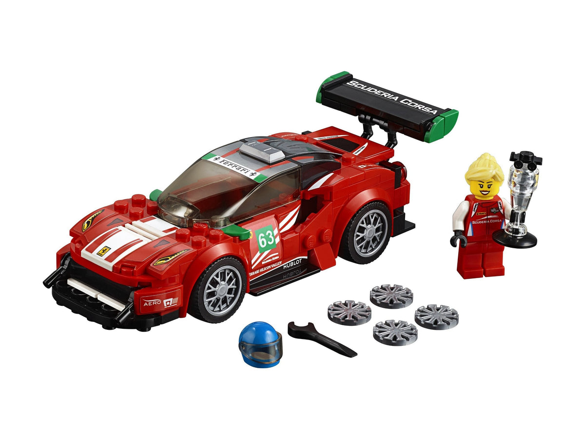 75886 Ferrari 488 GT3 Scuderia Corsa (Retired) LEGO Speed Champions product image 2, provided for visual reference and