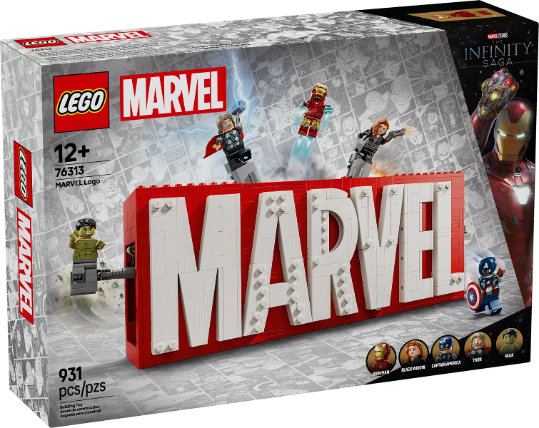 76313 MARVEL Logo (Retired) LEGO Super Heroes product image 1, provided for visual reference and product detail review