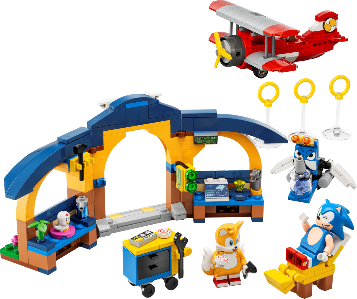 76991 Tails' Workshop and Tornado Plane (Retired) LEGO Sonic product image 2, provided for visual reference and product