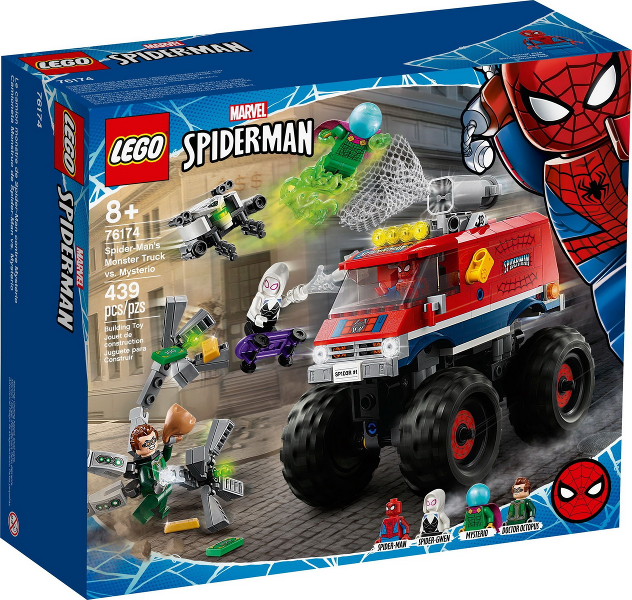 76174 Spider-Man's Monster Truck vs. Mysterio (Retired) LEGO Super Heroes product image 1, provided for visual reference and