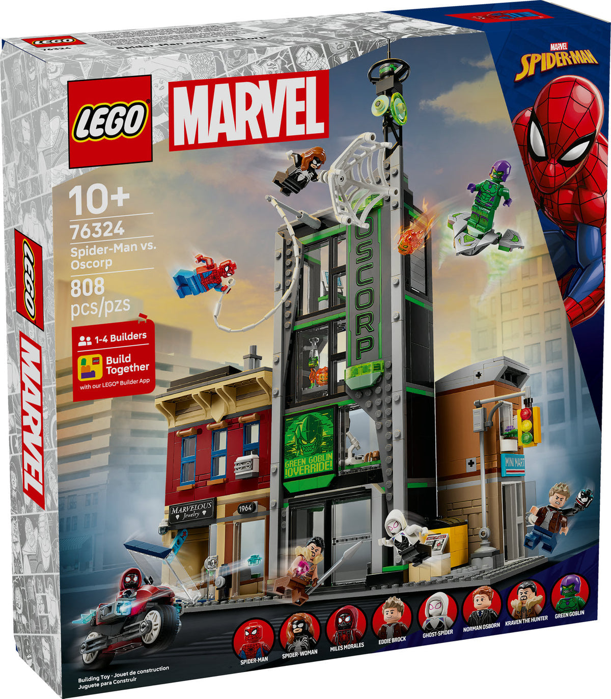 76324 Spider-Man vs. Oscorp (Retired) LEGO Super Heroes product image 1, provided for visual reference and product detail