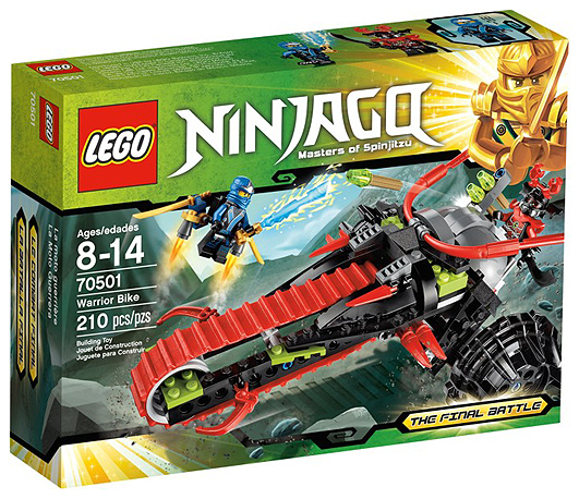 70501 Warrior Bike (Retired) LEGO Ninjago product image 1, provided for visual reference and product detail review