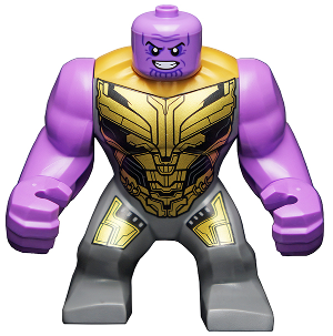 SH733 Thanos - Dark Bluish Gray Armor without Helmet product image 1, provided for visual reference and product detail review