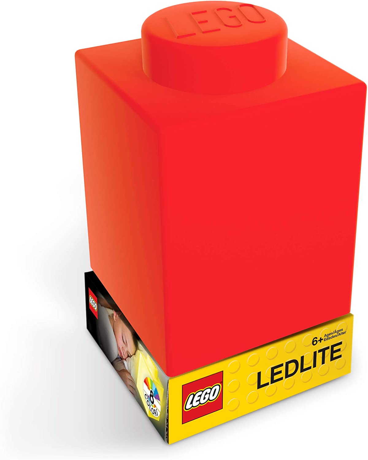 Lego Classic 1x1 Brick Silicone Night Light - 3" x 3" x 4.5" (Assorted Colors) product image 1, provided for visual