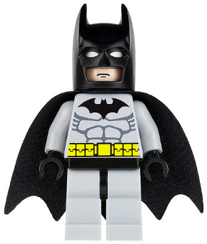 Batman - Light Bluish Gray Suit, Black Mask (bat001) product image 1, provided for visual reference and product detail review