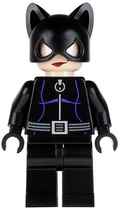 Catwoman - Black Suit with Dark Purple Trim, Red Lips (bat003) product image 1, provided for visual reference and product