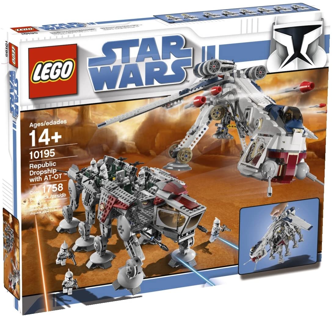 10195 Republic Dropship with AT-OT (Retired) (New Sealed) product image 1, provided for visual reference and product detail