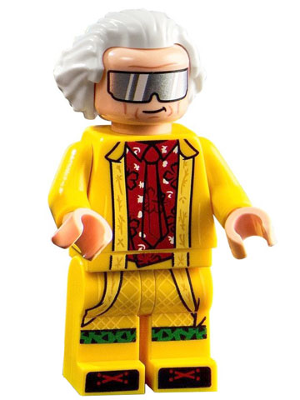 Doc Brown - Long Hair, Yellow Coat (btf002) product image 1, provided for visual reference and product detail review