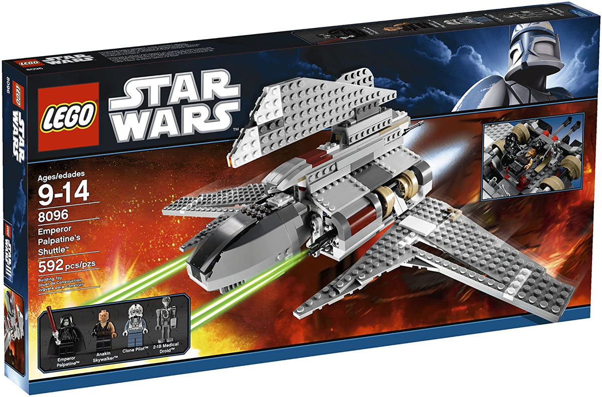 8096 Emperor Palpatine's Shuttle (Retired) (New Sealed) product image 1, provided for visual reference and product detail
