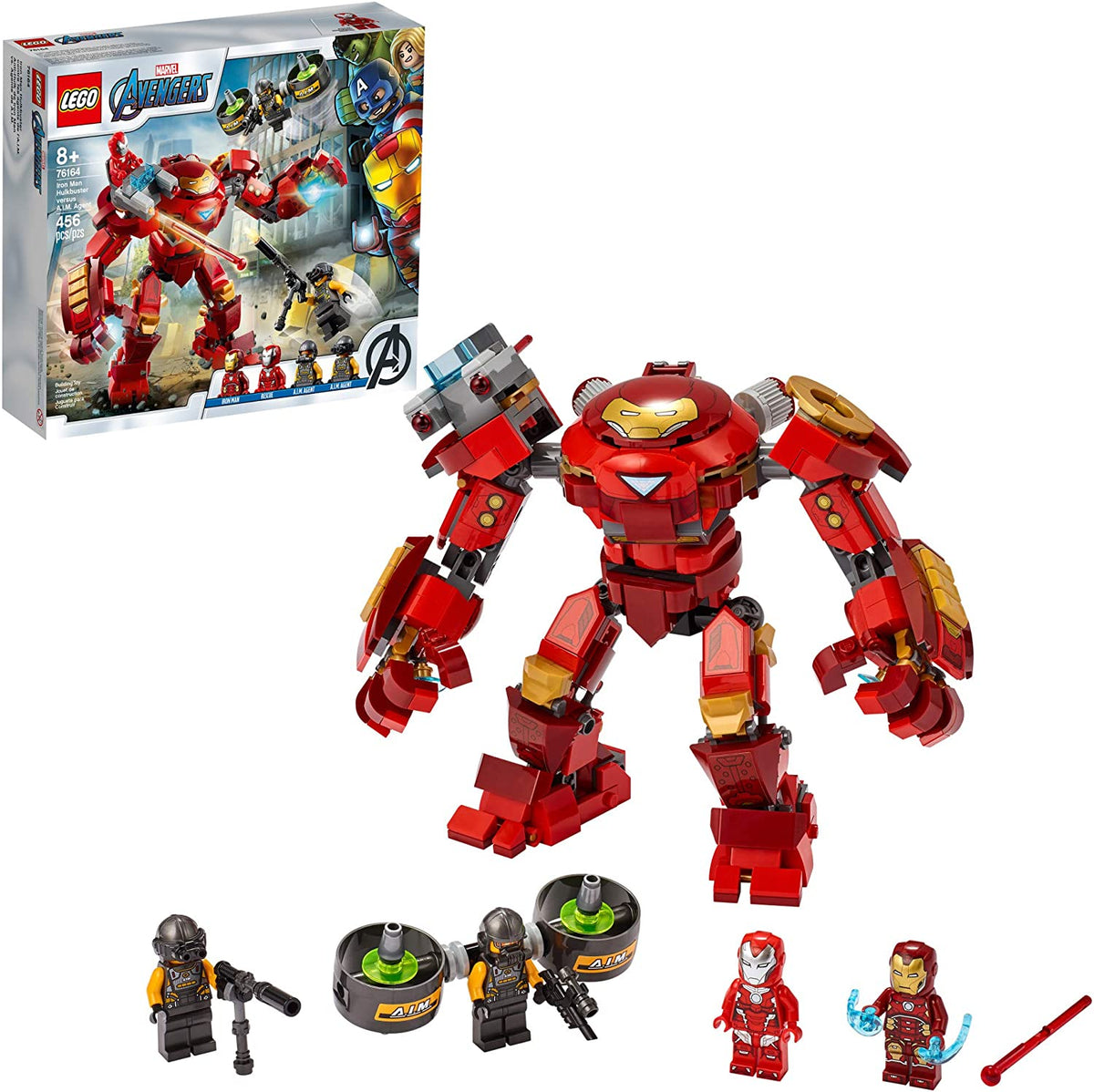 76164 Iron Man Hulkbuster versus A.I.M. Agent (Retired) (New Sealed) product image 1, provided for visual reference and