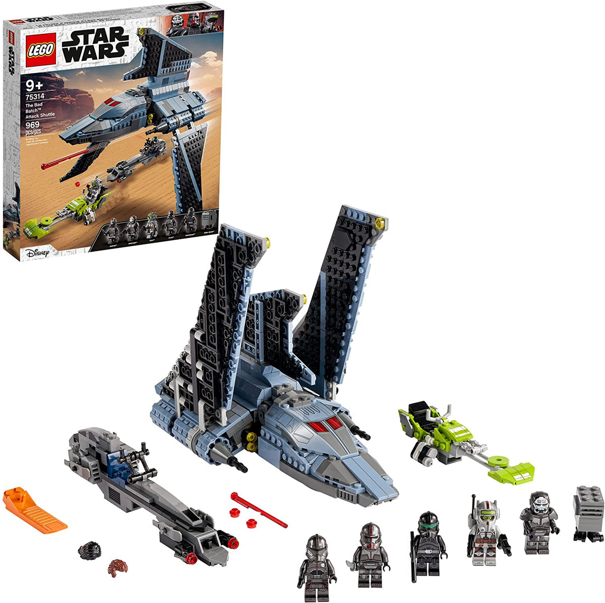 75314 The Bad Batch Attack Shuttle (Certified Complete) product image 1, provided for visual reference and product detail