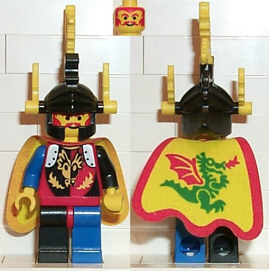 Dragon Knights - Dragon Master, Yellow Plumes, Dragon Cape (cas001) product image 1, provided for visual reference and