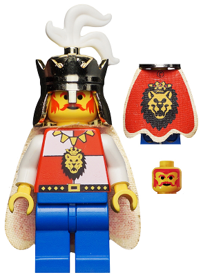 Royal Knights - King, with cape and blue legs (cas060) product image 1, provided for visual reference and product detail