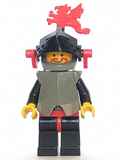Breastplate - Armor over Black, Dark Gray Helmet, Black Visor, Red Dragon Plumes (cas168) product image 1, provided for