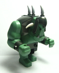 Fantasy Era - Troll, Sand Green with Pearl Dark Gray Armor, 2 White Horns and 3 Pearl Light Gray Horns (cas376) product