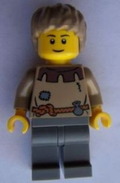 Fantasy Era - Peasant Male Young, Black Eyebrows, Thin Grin (cas410a) product image 1, provided for visual reference and