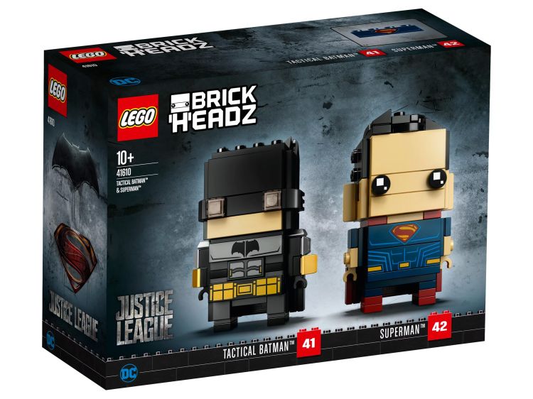 41610 Brickheadz Tactical Batman and Superman (Retired) (New Sealed) product image 1, provided for visual reference and