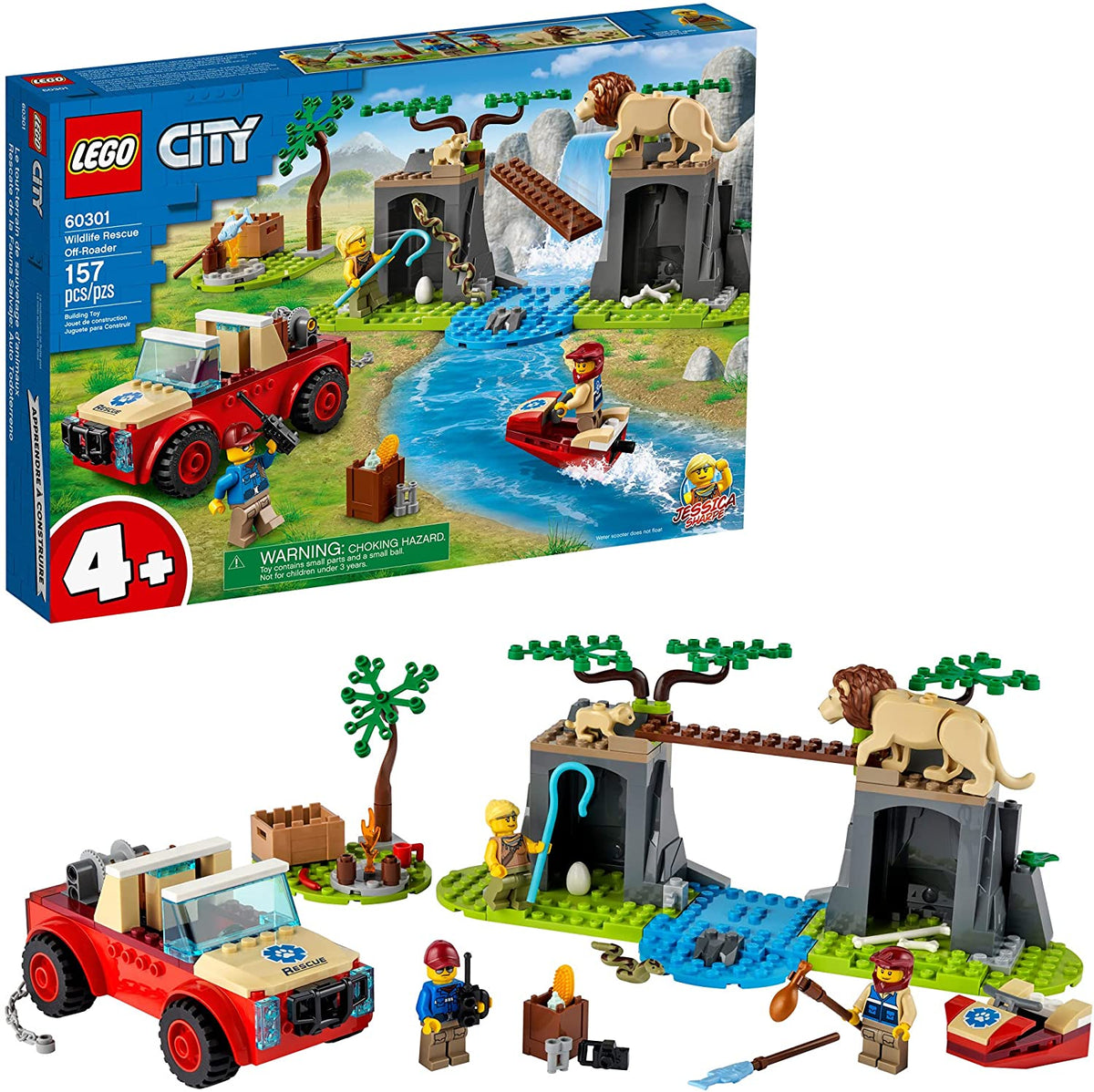 60301 Wildlife Rescue Off-Roader (Retired) (New Sealed) product image 1, provided for visual reference and product detail