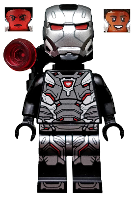 War Machine, Black and Silver Armor with Backpack (col334)