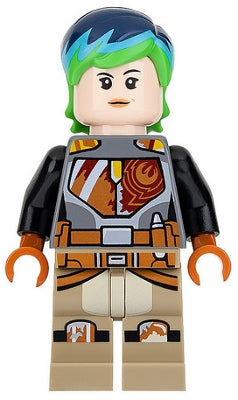 SW0742 Sabine Wren - Bright Green and Dark Blue Hair product image 1, provided for visual reference and product detail review