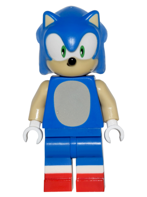 Sonic the Hedgehog - Tan Face and Arms, Grin to Left (dim031) product image 1, provided for visual reference and product
