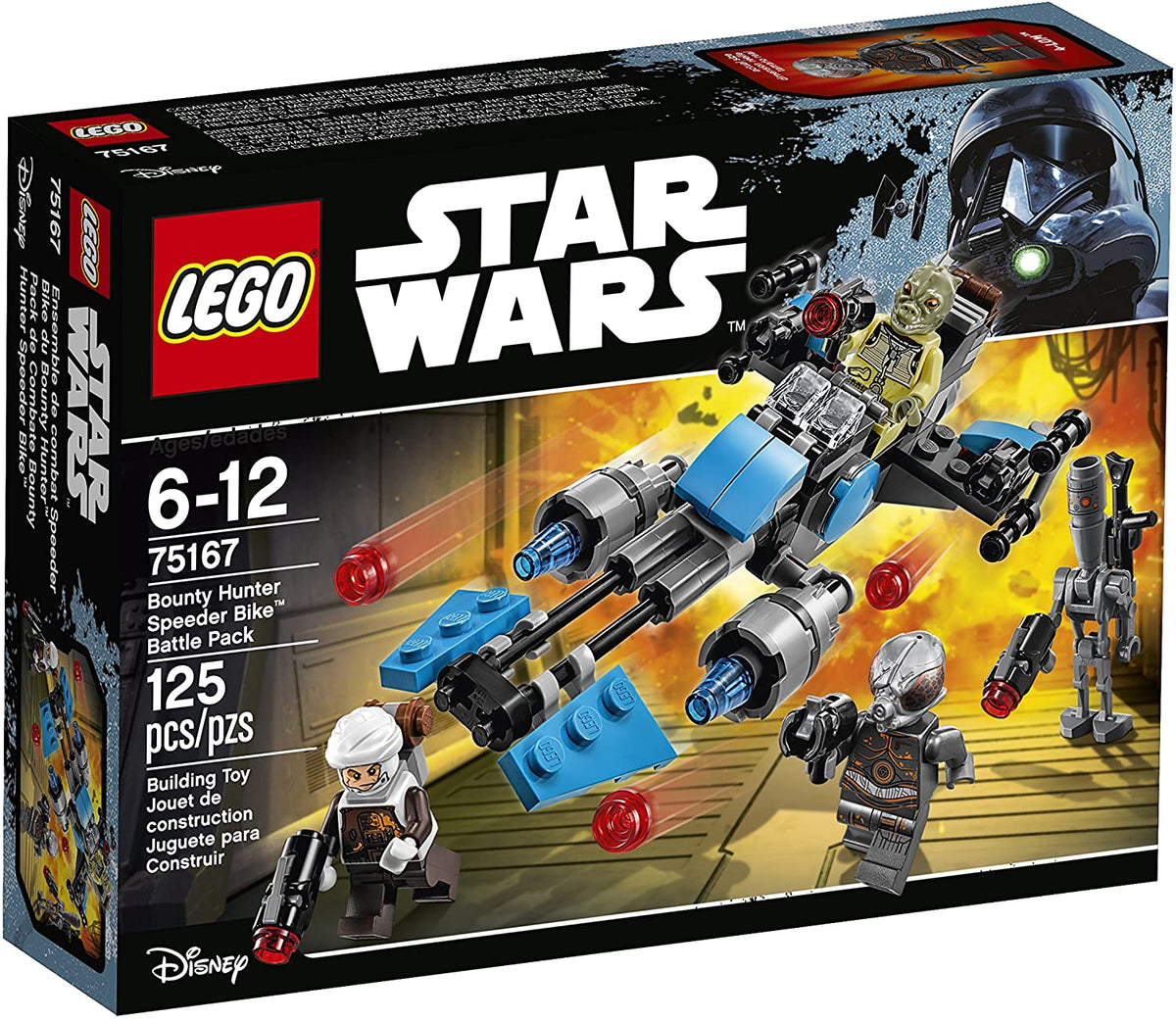 75167 Bounty Hunter Speeder Bike Battle Pack (Retired) product image 1, provided for visual reference and product detail