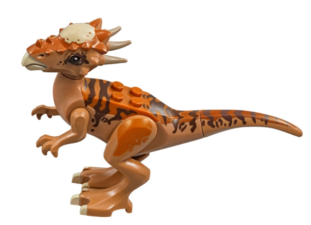 STYG01 Dinosaur Stygimoloch with Dark Orange Back and Dark Brown Stripes Pattern product image 1, provided for visual