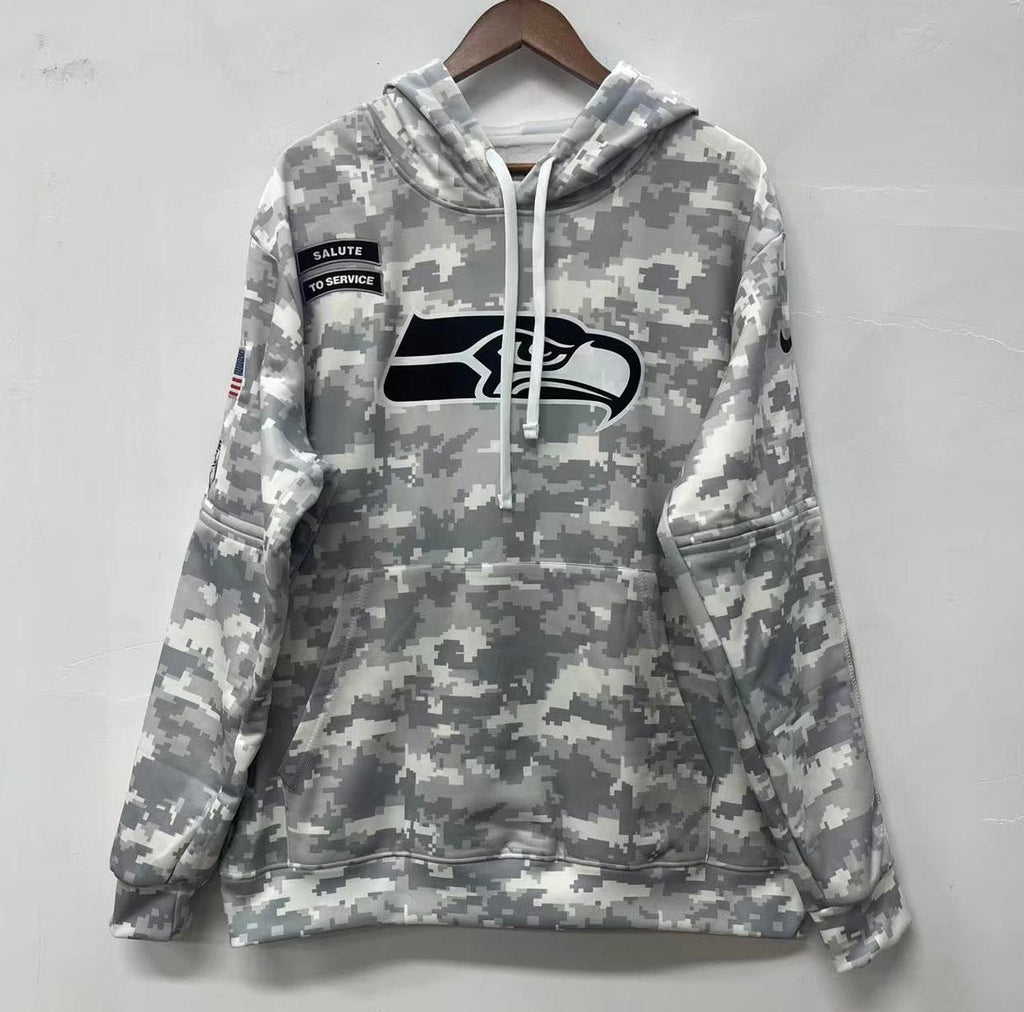 Seattle Seahawks 2024 Official Nike Salute to Service hoodie product image 1