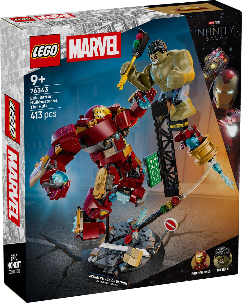 76343 Epic Battle: Hulkbuster vs. The Hulk product image 1, provided for visual reference and product detail review