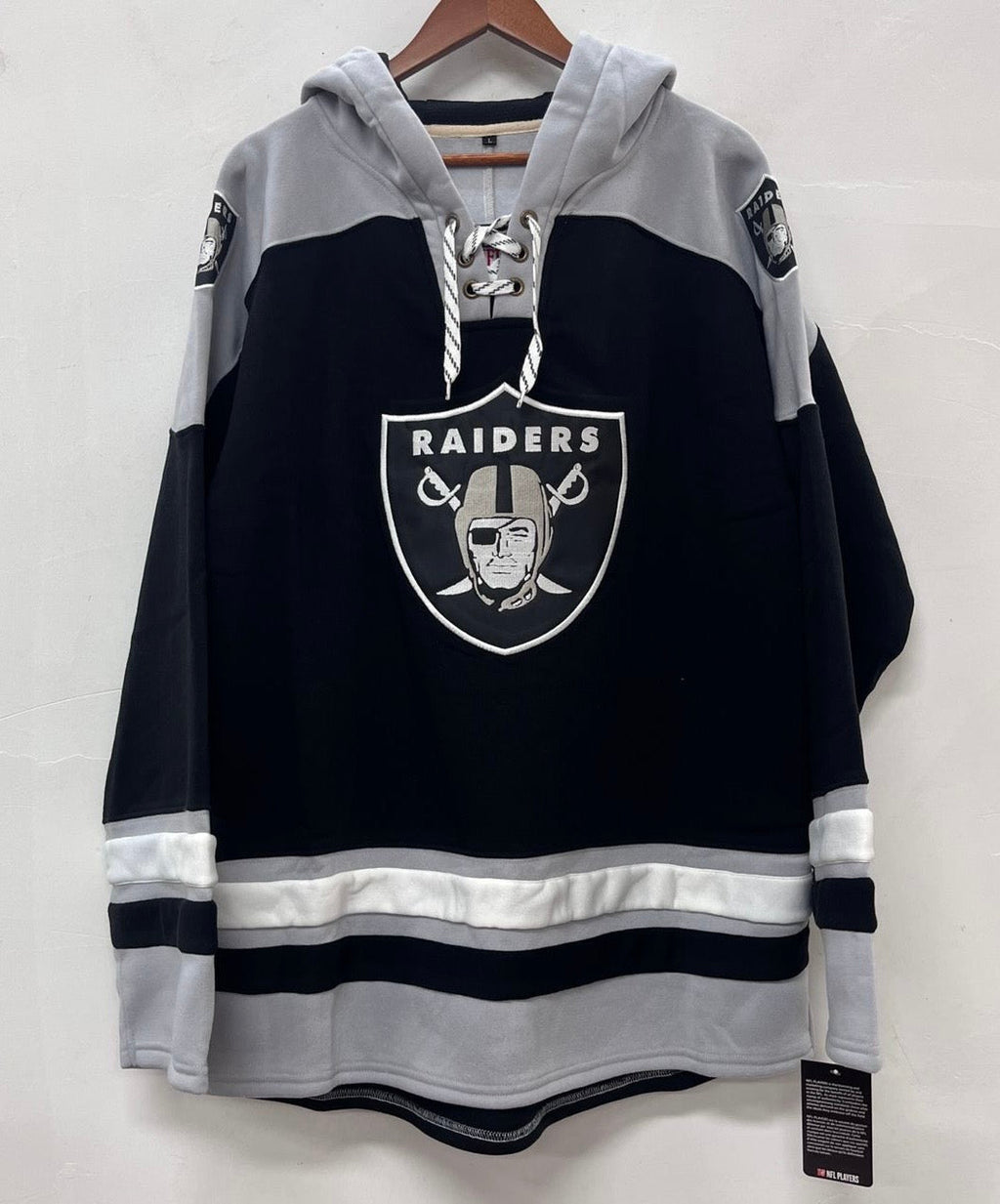 Las Vegas Raiders Official NFL Hockey style hoodie product image 1