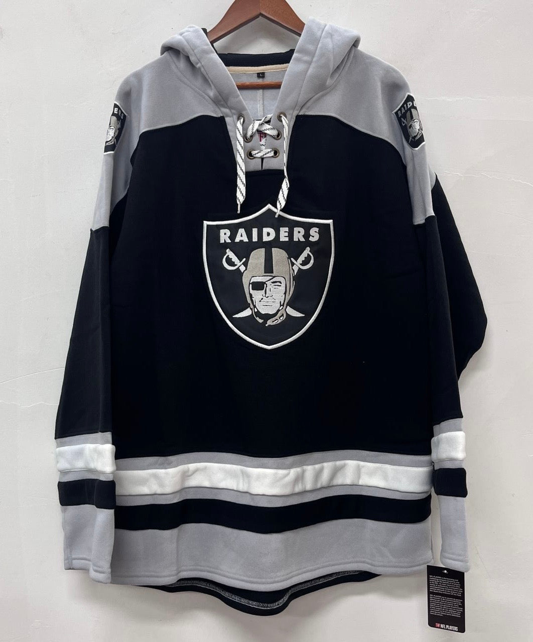 Las Vegas Raiders Official NFL Hockey style hoodie product image 1