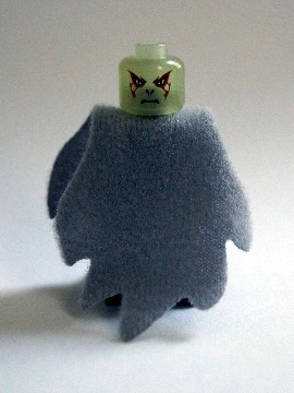 Lord Voldemort - Glow In Dark Trans Head, Light Bluish Gray Dementor Style Cape (hp069b) product image 1, provided for