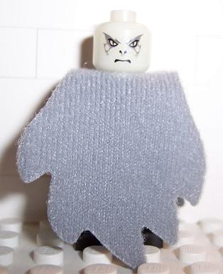 Lord Voldemort - Glow In Dark Opaque Head, Light Bluish Gray Dementor Style Cape (hp069c) product image 1, provided for
