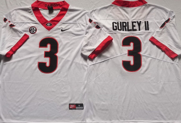 Todd Gurley Georgia Bulldogs Official NCAA Jersey white product image 1