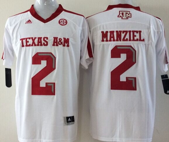 Johnny Manziel Texas A&M Official NCAA Adidas Jersey white product image 1
