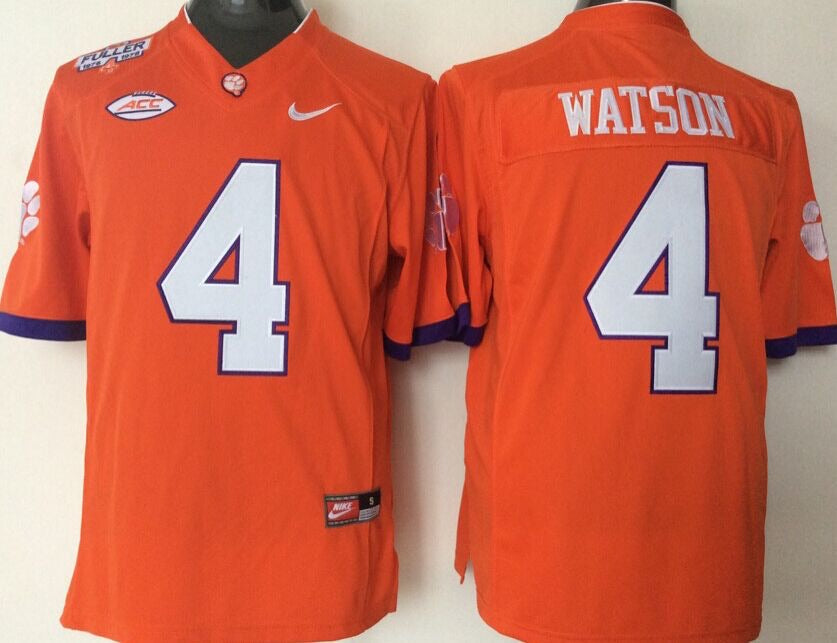 Deshaun Watson Clemson Tigers Official NCAA Jersey Orange product image 1
