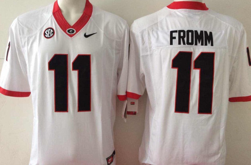 Jake Fromm Georgia Bulldogs Official NCAA Nike Jersey white