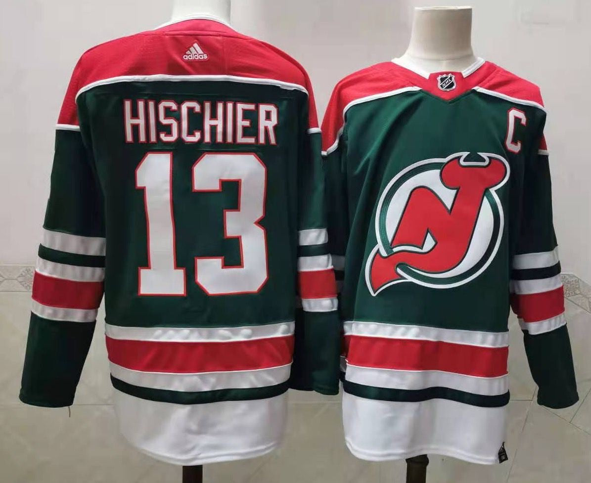 Nico Hischier New Jersey Devils Official NHL Adidas retro product image 1