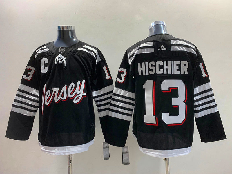 Nico Hischier New Jersey Devils Official NHL Adidas Black