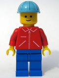 Jacket Red with Zipper - Red Arms - Blue Legs, Maersk Blue Construction Helmet (jred013) product image 1, provided for