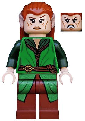 Tauriel, Green and Reddish Brown Outfit (lor098) product image 1, provided for visual reference and product detail review