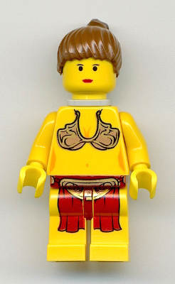 Princess Leia - Jabba Slave Outfit, Yellow Skin, Neck Bracket (sw0070) product image 1, provided for visual reference and
