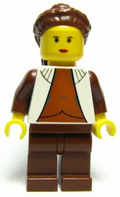 Princess Leia - Bespin Outfit, Long Braided Hair, Plain Legs, Yellow Head (sw0104) product image 1, provided for visual