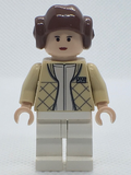 Princess Leia - Hoth Outfit, Tan Jacket, Smooth Hair with Buns (sw0113a) product image 1, provided for visual reference and