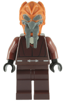 Plo Koon - Dark Brown Robe, Tan Shirt, Plain Legs (sw0198) product image 1, provided for visual reference and product detail